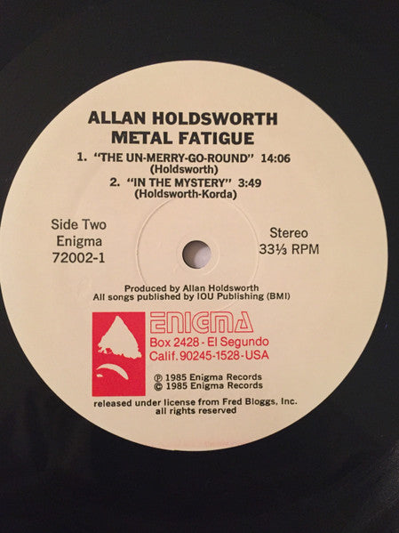 Allan Holdsworth With I.O.U. (3) : Metal Fatigue (LP, Album)