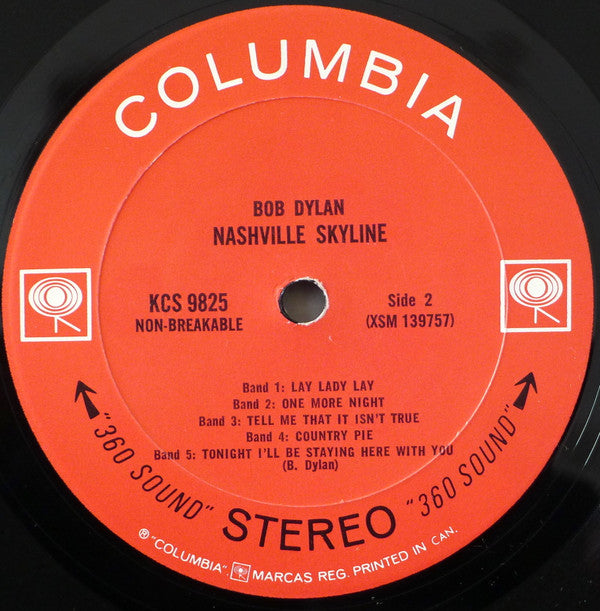 Bob Dylan : Nashville Skyline (LP, Album)