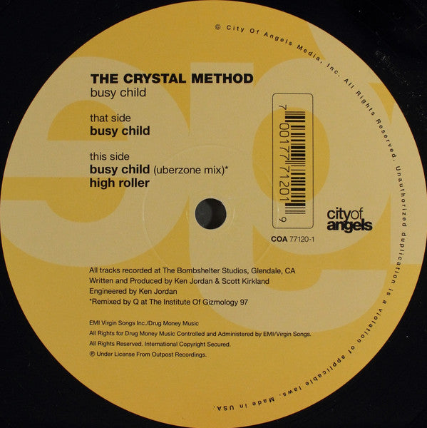 The Crystal Method : Busy Child (12")