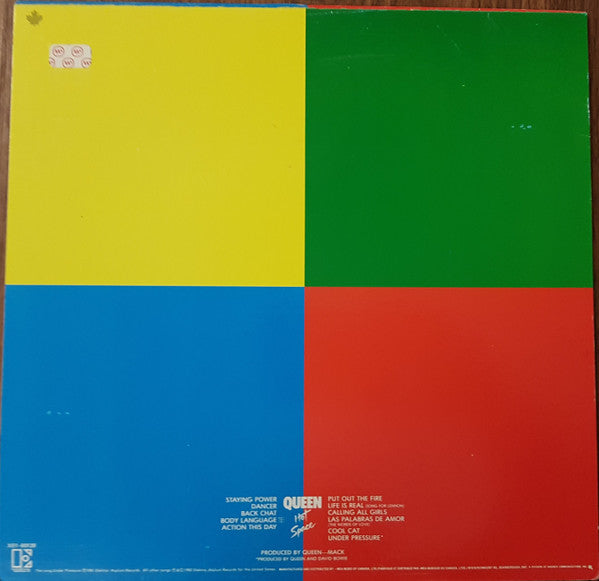 Queen : Hot Space (LP, Album, Cin)