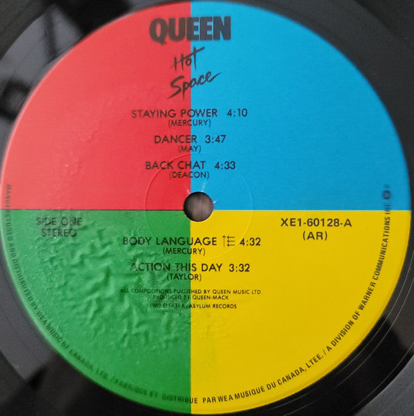 Queen : Hot Space (LP, Album, Cin)