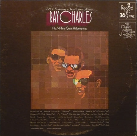 Ray Charles : A 25th Anniversary In Show Business Salute To Ray Charles (2xLP, Comp, Gat)