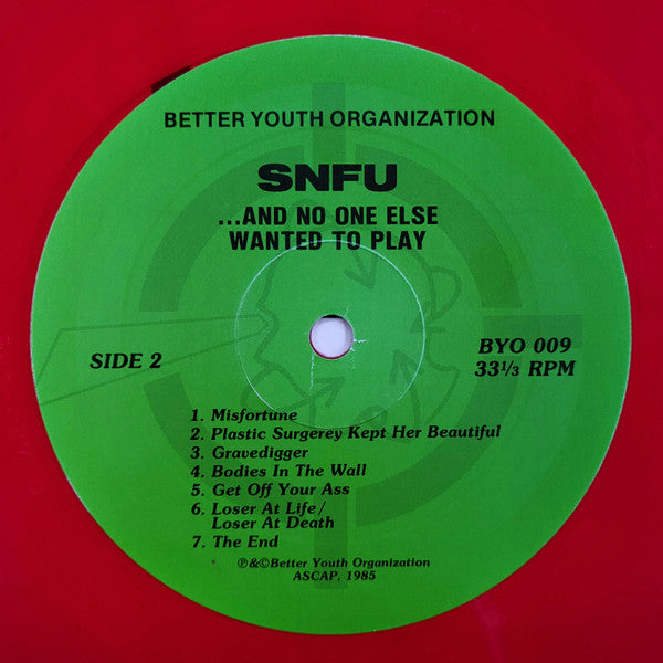 SNFU : ... And No One Else Wanted To Play (LP, Album, Ltd, Red)