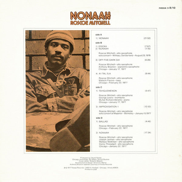 Roscoe Mitchell : Nonaah (2xLP, Album)