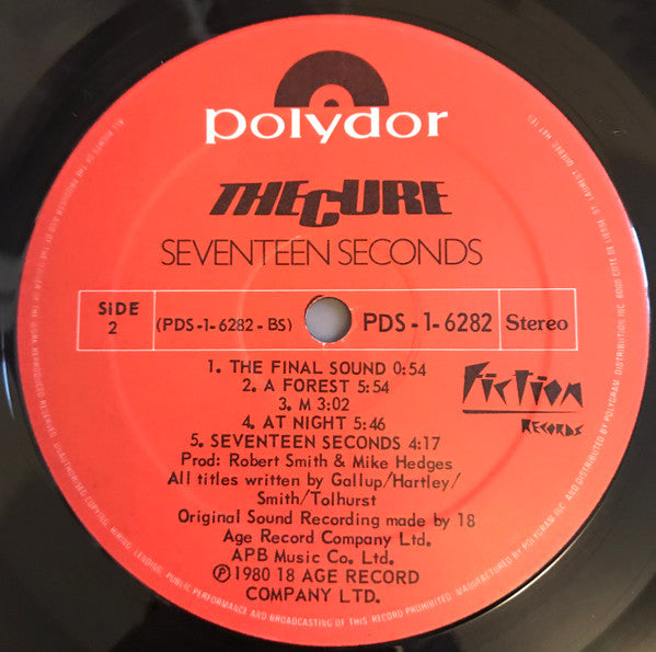 The Cure : Seventeen Seconds (LP, Album)