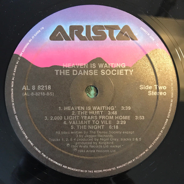 The Danse Society : Heaven Is Waiting (LP, Album)