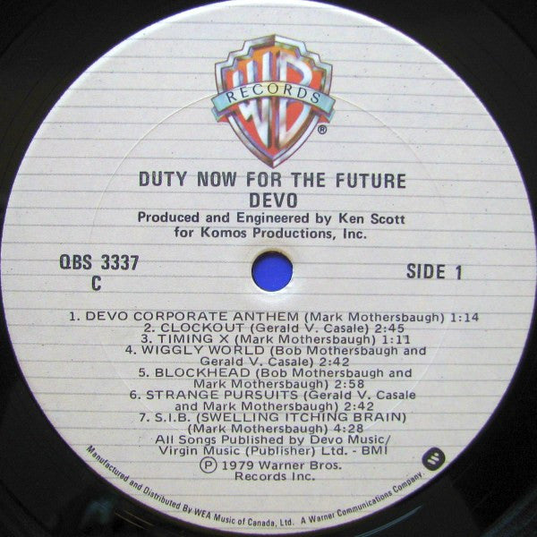 Devo : Duty Now For The Future (LP, Album)