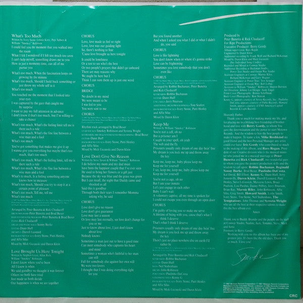 Smokey Robinson : One Heartbeat (LP, Album, Club)