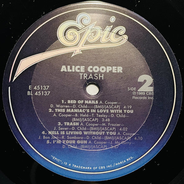 Alice Cooper (2) : Trash (LP, Album)