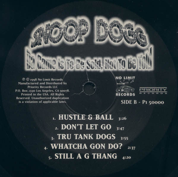 Snoop Dogg : Da Game Is To Be Sold, Not To Be Told (2xLP, Album)