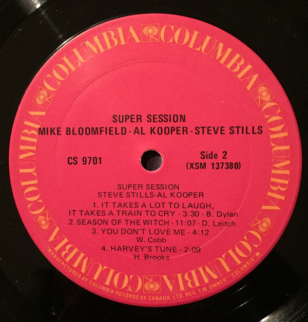 Mike Bloomfield / Al Kooper / Stephen Stills : Super Session (LP, Album, RE)