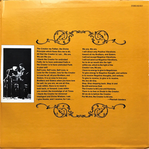 Pharoah Sanders : Live At The East (LP, Album)