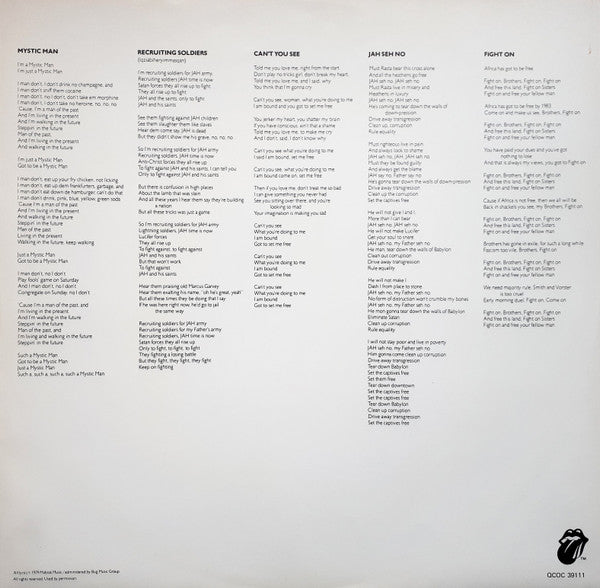 Peter Tosh : Mystic Man (LP, Album)