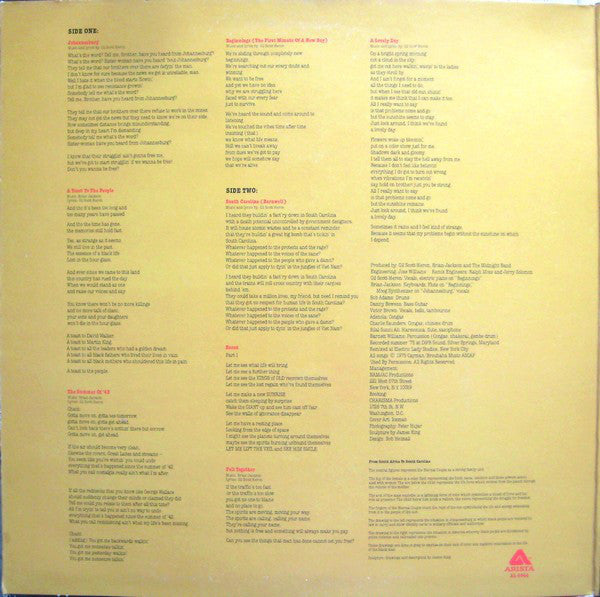 Gil Scott-Heron & Brian Jackson : From South Africa To South Carolina (LP, Album, Gat)