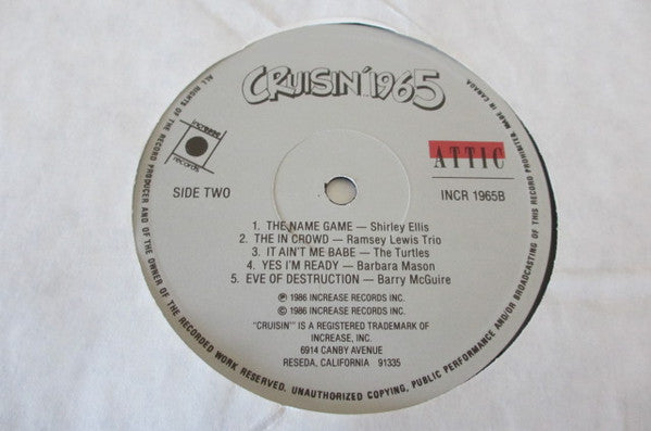 Various : Cruisin' 1965 (LP, Comp, RE)