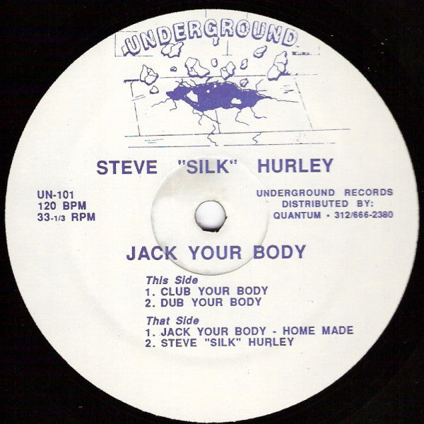 Steve "Silk" Hurley : Jack Your Body (12", Blu)