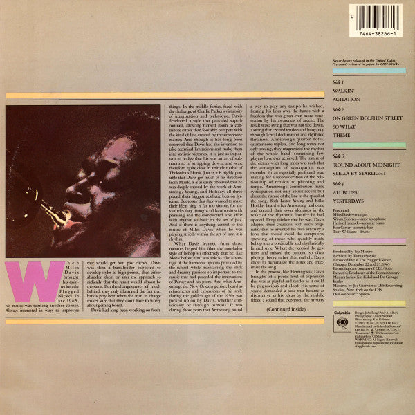 Miles Davis : Live At The Plugged Nickel (2xLP, Comp)