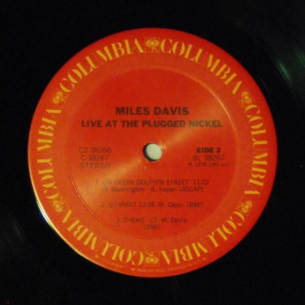 Miles Davis : Live At The Plugged Nickel (2xLP, Comp)