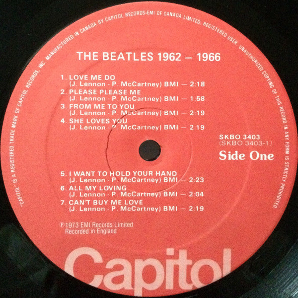 The Beatles : 1962-1966 (2xLP, Comp, RE)