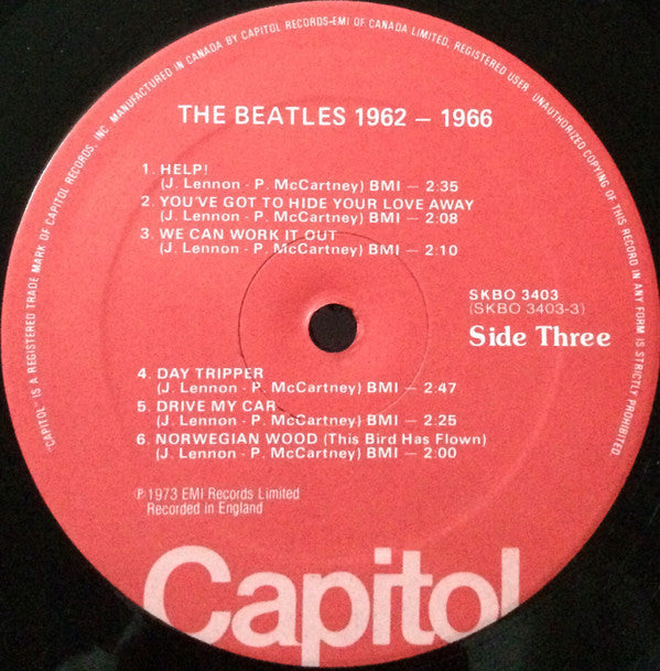 The Beatles : 1962-1966 (2xLP, Comp, RE)