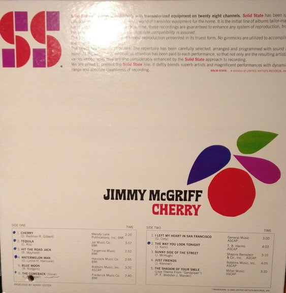 Jimmy McGriff : Cherry (LP, Album, Gat)