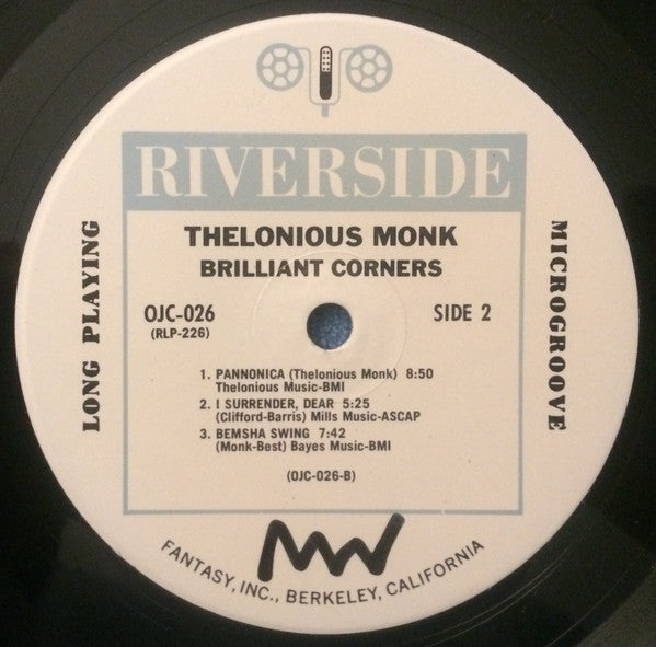 Thelonious Monk : Brilliant Corners (LP, Mono, RE, Car)