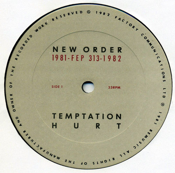 New Order : 1981-1982 (12", EP, Comp)