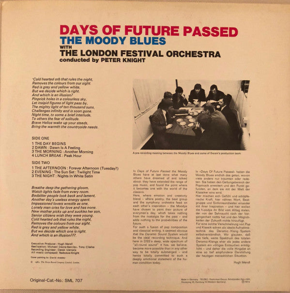 The Moody Blues : In Search Of The Lost Chord / Days Of Future Passed (2xLP, Comp, Gat)