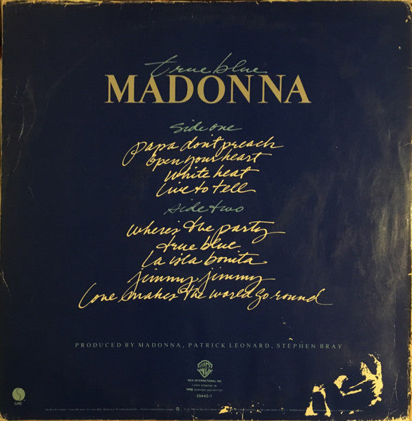 Madonna : True Blue (LP, Album)