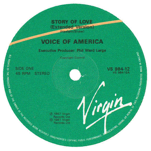 Voice Of America : Story Of Love (12", Single)