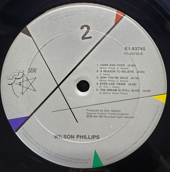 Wilson Phillips : Wilson Phillips (LP, Album, Club, CRC)