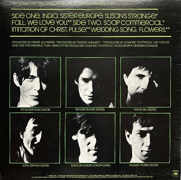 The Psychedelic Furs : The Psychedelic Furs (LP, Album)