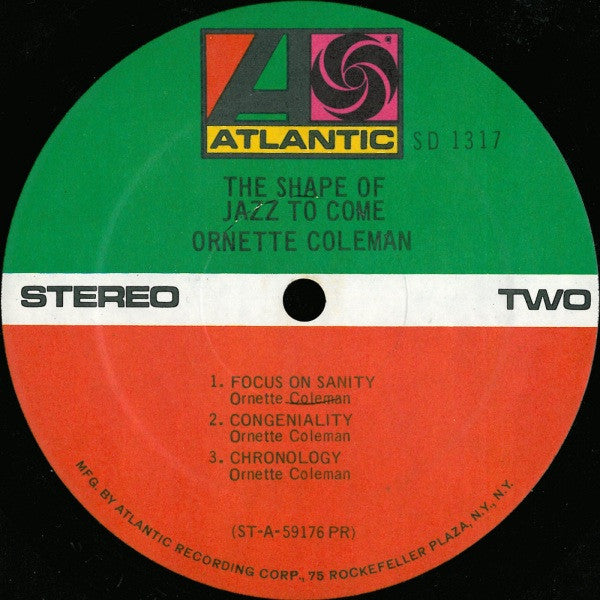 Ornette Coleman : The Shape Of Jazz To Come (LP, Album, RE, PR)