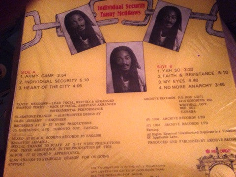 Tanny Meddows : Individual Security (LP, Album)