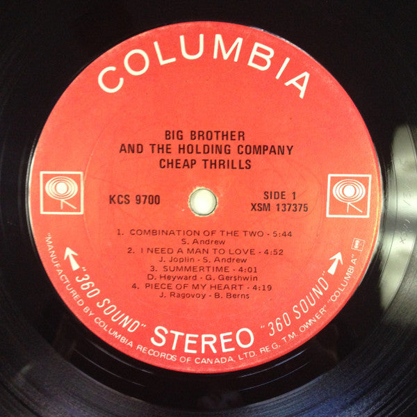Big Brother & The Holding Company : Cheap Thrills (LP, Album, RP)