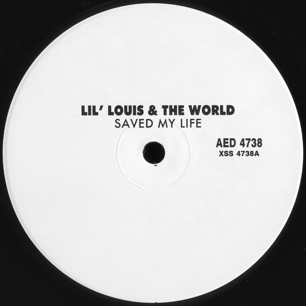 Lil' Louis & The World : Saved My Life (2x12", Promo)