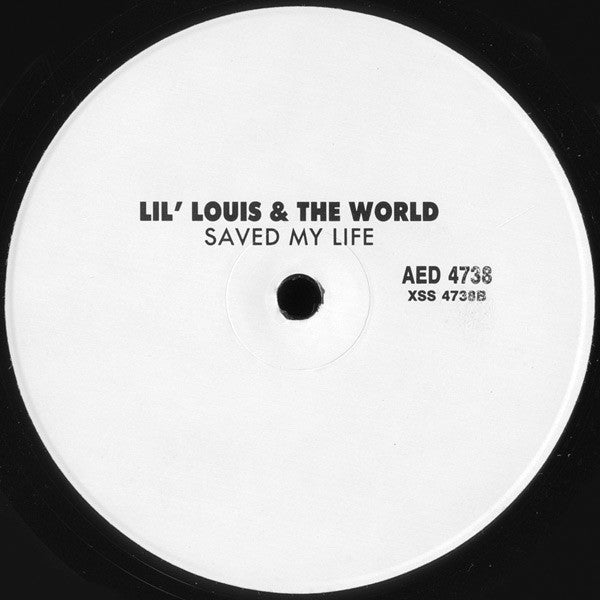 Lil' Louis & The World : Saved My Life (2x12", Promo)
