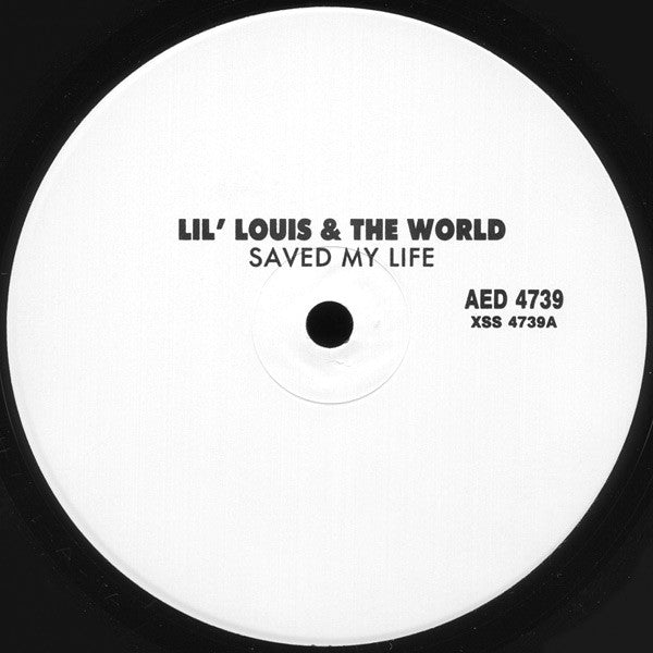 Lil' Louis & The World : Saved My Life (2x12", Promo)