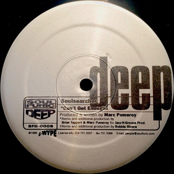 Soulsearcher : Can't  Get Enough (2x12")