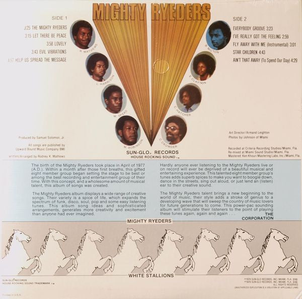 Mighty Ryeders : Help Us Spread The Message (LP, Album, Fir)