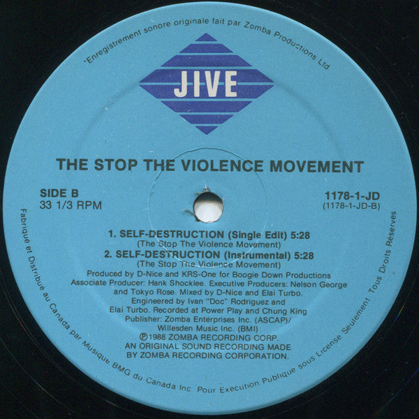 The Stop The Violence Movement : Self Destruction (12")