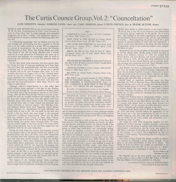 The Curtis Counce Group : Vol 2: Counceltation (LP, Album, RE)
