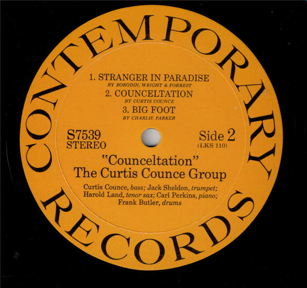 The Curtis Counce Group : Vol 2: Counceltation (LP, Album, RE)