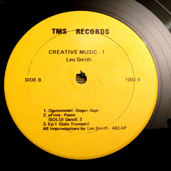 Wadada Leo Smith : Creative Music - 1 (Six Solo Improvisations) (LP, Album)