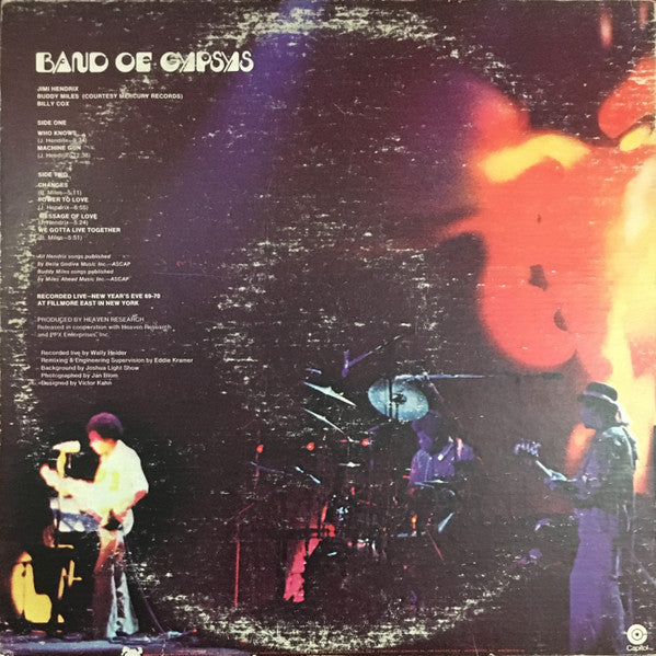 Jimi Hendrix : Band Of Gypsys (LP, Album, RE, Gat)