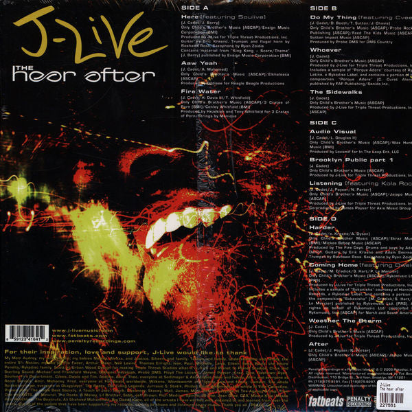 J-Live : The Hear After (2xLP, Album)