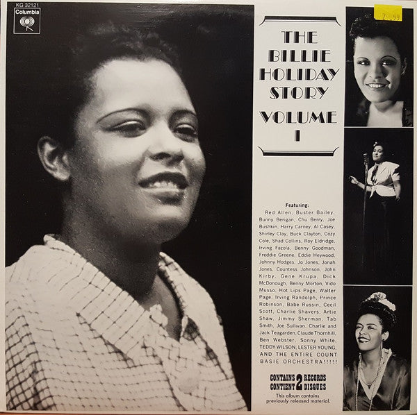 Billie Holiday : The Billie Holiday Story Volume I (2xLP, Comp, Mono, RE, Gat)