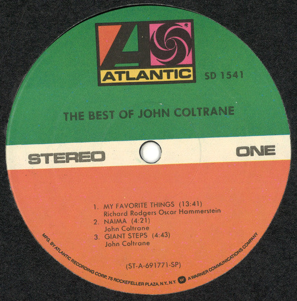 John Coltrane : The Best Of John Coltrane (LP, Comp, SP )