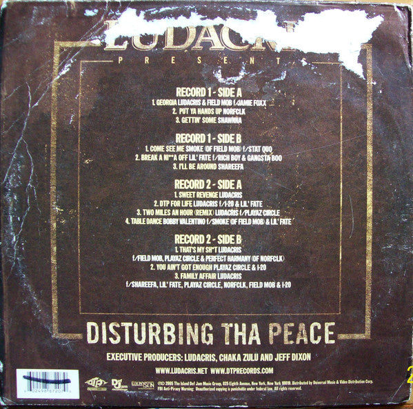 Ludacris & Disturbing Tha Peace : Ludacris Presents ... Disturbing Tha Peace (2xLP, Comp)