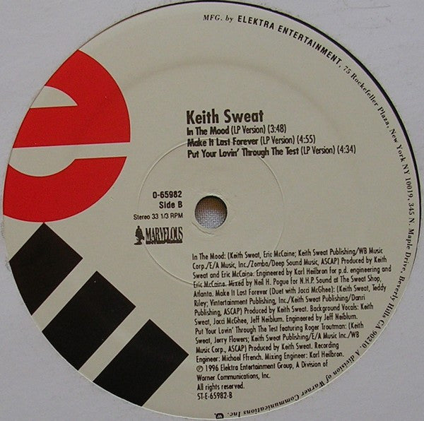 Keith Sweat : Nobody / Twisted / In The Mood (12")